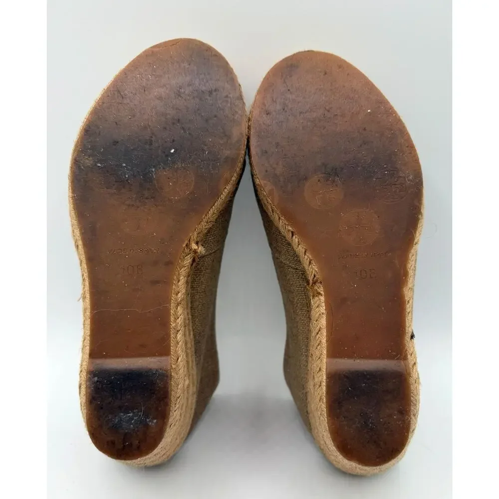 Tory Burch Filipa Espadrille Wedge Made In Spain-Sz 10B